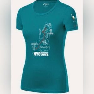 Asics 2014 NYC Marathon Short Sleeve Tee, sz M